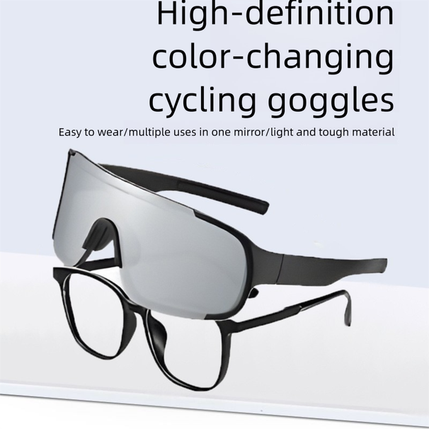 New Outdoor Cycling Prescription Clip-On For Women Bicycle Large Frame Sports Goggles Sunglasses Mountaineering Glasses_desvips.com