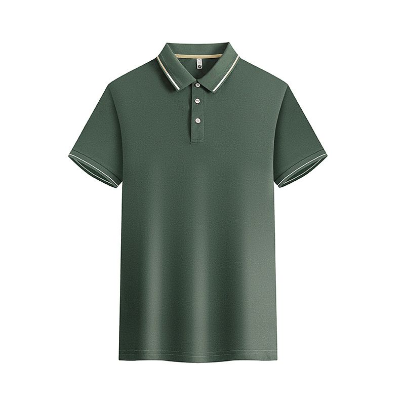 Unbeatable Quality Polo Shirt 2024 Summer Crossover Trend Men Try Sports And Leisure Light Plate Solid Color Washed Short Sleeved T-shirt_desvips.com