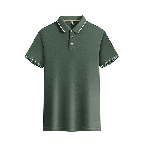 Unbeatable Quality Polo Shirt 2024 Summer Crossover Trend Men Try Sports And Leisure Light Plate Solid Color Washed Short Sleeved T-shirt_desvips.com