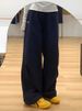 Navy Blue Waterproof Fleece-Lined Softshell Men's Autumn Winter American Paratrooper Work Outdoor Hiking Ski Pants_desvips.com