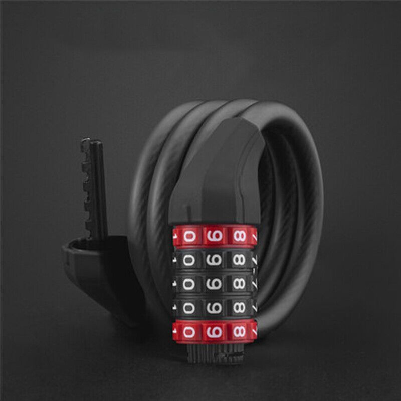 ROCKBROS Bicycle lock cable lock combination lock chain lock high security level_desvips.com