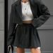 Women's Clothing ins style autumn new suit fashionable high waist slim temperament two piece suit_desvips.com