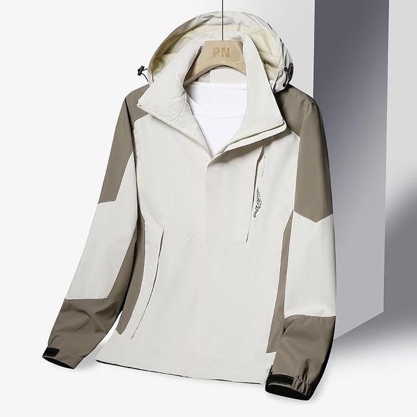 New Releases In December Outdoor Men Spring Autumn Single Layer Thin Hooded Waterproof Windproof Women Warm Coat Hiking Jacket_desvips.com