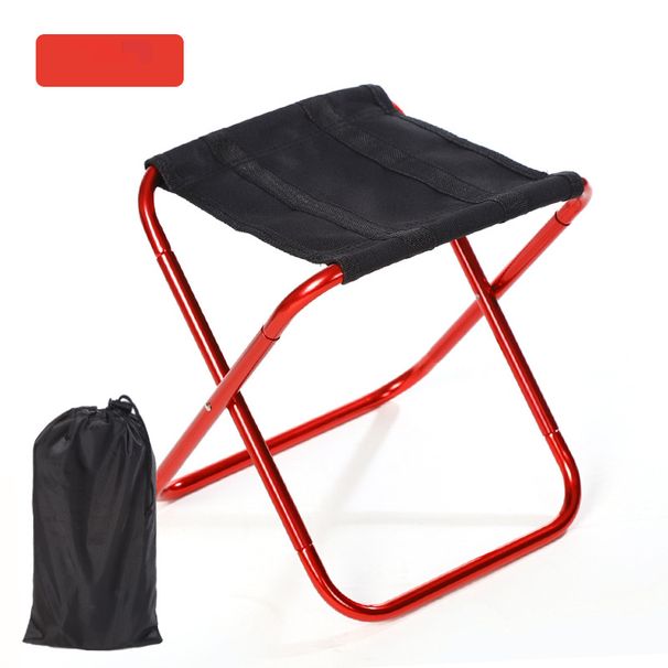 Outdoor Camping Outdoor Aluminum Alloy Folding Stool Chair Small Stool Fishing Stool Chair Portable Camping Beach Chair Camping Stool_desvips.com