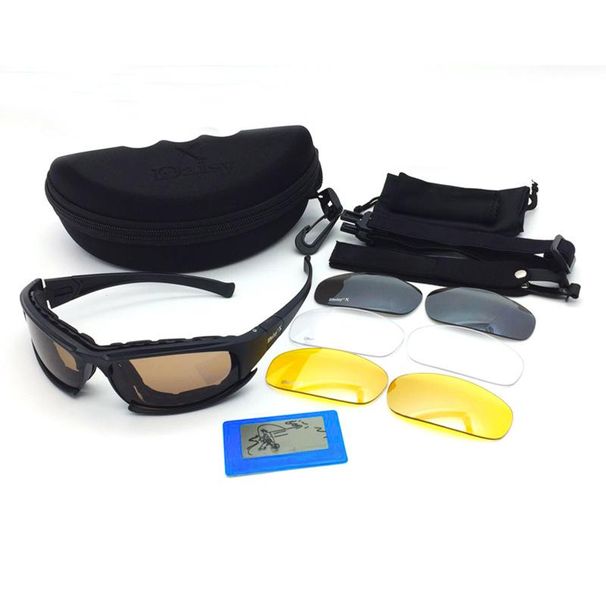 Cycling Eyewear Polarized Tactical Goggles Sunglasses Shooting Night Vision Glasses_desvips.com