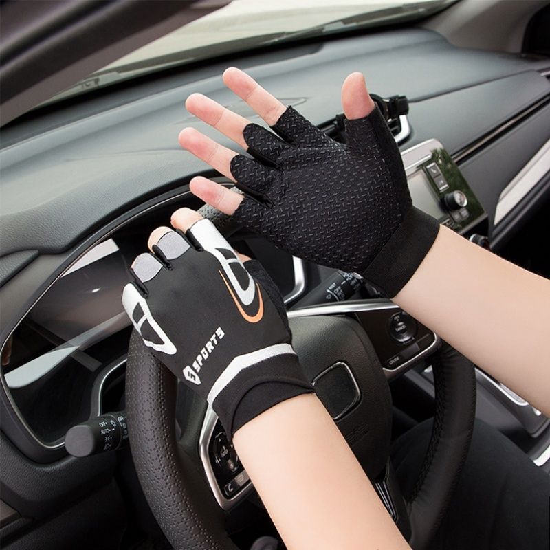 Unisex Half Finger Workout Gloves – Anti-Slip Gym Gloves For Pull-Ups, Weightlifting & Outdoor Training (Breathable & Callus Protection)_desvips.com