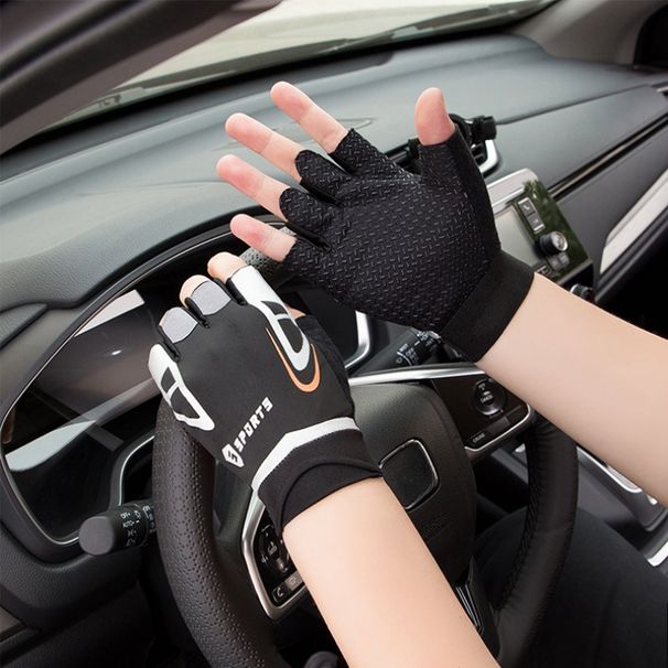 Unisex Half Finger Workout Gloves – Anti-Slip Gym Gloves For Pull-Ups, Weightlifting & Outdoor Training (Breathable & Callus Protection)_desvips.com