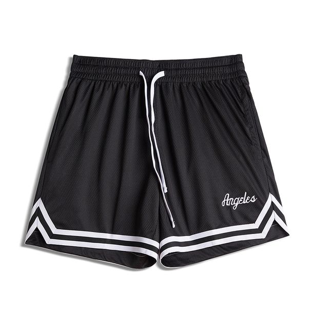Basketball Muscle Fitness Men's Sports Shorts, Thin Mesh Quick-dry Casual Running Breathable Mid-length Shorts_desvips.com