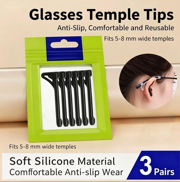 Title:Silicone Eyeglass Ear Grips Anti Slip Glasses Temple Hooks Holder For Sports Reading Glasses Sunglasses_desvips.com