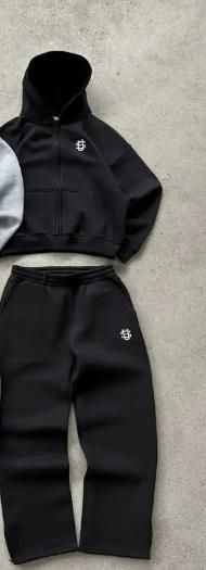 High Quality 2026 Fashion Tracksuits Women/Men Long Sleeve Zipper Hooded Sweatshirts + Elastic Waist Sweatpants Embroidery 2 Piece Sport Sets S-3XL_desvips.com