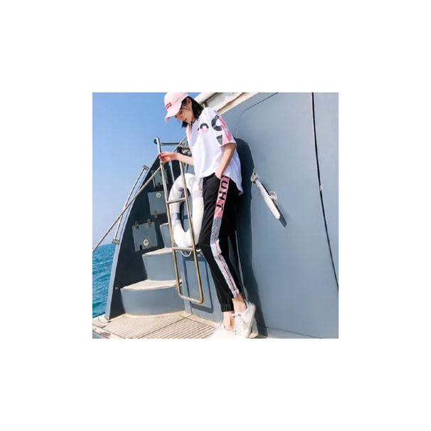 Casual Sportswear Set For Women, Ins Style Two-Piece Set, 2025 New Korean Version, Summer Fashion Trend, Stylish Trendy_desvips.com