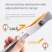 Golf Retriever Stainless Steel Telescopic Double Ring Head Picker Retractable Ball Pickup Rod_desvips.com