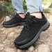 Large Size Outdoor Climbing Anti-Slip Leather Surface Waterproof Sports Casual Travel Men's Shoes Rubber Insole_desvips.com
