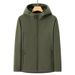Men's & Women's Waterproof Softshell Jacket With Fleece Lining - Windproof Thermal Outdoor Work Coat For Hiking, Camping, Skiing_desvips.com