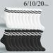 Men Women Striped Fashion Color Soft Comfortable Sweat Absorbing Breathable Love Sports Style Casual Socks 6/10/20_desvips.com