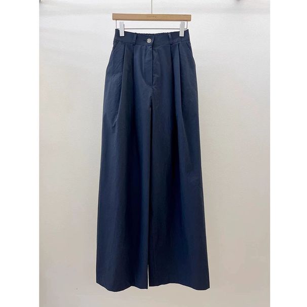 RenMou Linen Wide Pants For Women In Summer, High Waisted Straight Leg Yoga Casual Cotton Linen Pants, Ins~ Exclusive Supply_desvips.com