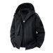 New Men's Waterproof Jacket, Slim Hooded Shoulder-mounted Outdoor Jacket Trendy_desvips.com