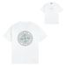 Combed Cotton Short-sleeved T-shirt With Large Compass Logo Print, Casual And Loose Fit, Unisex_desvips.com