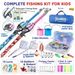 Portable Telescopic Kids Fishing Pole For Boys & Girls, Youth Fishing Rod Reel Combo Kit With Tackle Box & Net, Great Gear For Outdoor Fun_desvips.com