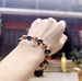 Traditional Chinese blessing incense gray glass bracelets, ensuring peace, transporting blessings, attracting wealth, and clearing negative energy_desvips.com