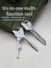 Multi Function Folding Tool Keychain Opener Screwdriver EDC 6 In 1 Utility Outdoor Survival Rescue Pocket Plier KeyRing_desvips.com