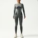 Autumn Winter Moisture Wicking Suit Seamless Training Thermal Ski Quick-Dry Underwear Set Fitness Sportswear_desvips.com