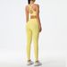 Fitness Underwear Women's Set Cross Back Sports Bra Yoga Running Quick-Dry Tight Nine-Point Pants_desvips.com