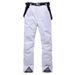 Autumn Winter Outdoor New Men And Women Snowboard Windproof Water-Resistant Warm Bib Ski Mountaineering Assault Pants_desvips.com