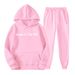 New Hot-Selling Trendy Fashion Unisex Casual Hooded Fleece Sweatshirt Sports Set_desvips.com