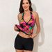 2025 New Four-Corner Swimsuit Sexy Tie Tankini Swimwear Two-Piece Set For Women_desvips.com