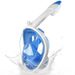 Adult Full-face Snorkeling Mask, Snorkeling Gear With Camera Holder, 180-degree Panoramic Snorkel Set, Anti-fog And Leak-proof_desvips.com