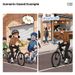 4-in-1 Bicycle Bell Horn With Anti-Theft Alarm Headlight Remote Control Waterproof Rechargeable Safety Accessories_desvips.com
