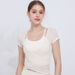 2-Piece Mesh Outerwear Slimming Sports Bra Set For Running Fitness Yoga Vest_desvips.com