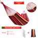 Fuhua Canvas Anti-Rollover Single And Double Person Swing Outdoor Hammock Camping With Bent Stick_desvips.com