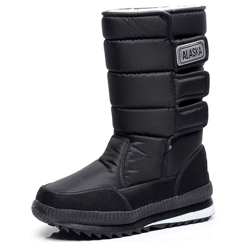 Harbin Northeast Warm Men And Women Winter High Tube Waterproof Anti-Slip Fleece-Lined Thickened Cotton Shoes Extra_desvips.com