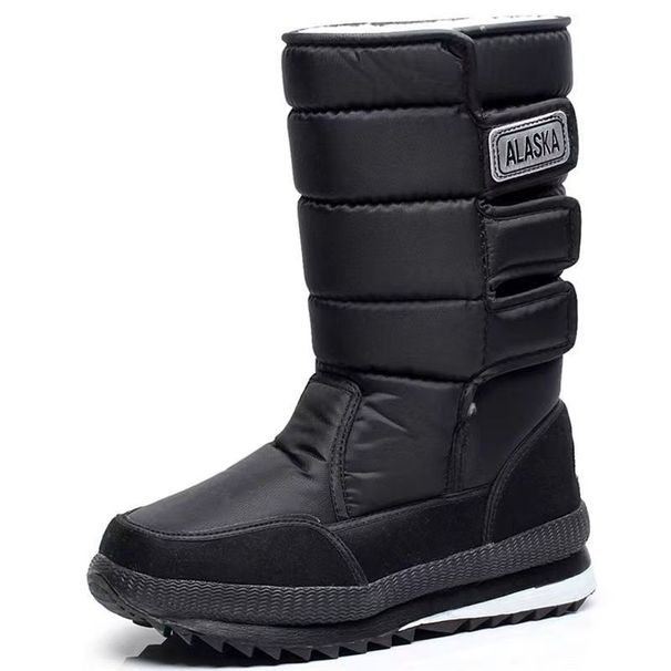 Harbin Northeast Warm Men And Women Winter High Tube Waterproof Anti-Slip Fleece-Lined Thickened Cotton Shoes Extra_desvips.com