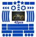 Honeycomb Reflective Stickers Bicycle Stickers Night Reflective Logo Grid Pattern Warning Strips_desvips.com