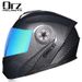 Electric battery helmet Gray men's and women's full helmet Four seasons Bluetooth uncovered helmet_desvips.com