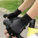 Riding Gloves For Summer Road Semi Finger Mountain Biking, Men's And Women's Cycling, Sun Protection, Shock Absorption,_desvips.com
