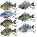 6-Section Multi-Section Fish Sea Fishing With Spinner Sequins 9cm 24.6g Bass Lure_desvips.com