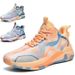 New Fly Knit Sports Casual High-top Basketball Men's Friction Sound Practical Youth Running Shoes Men_desvips.com