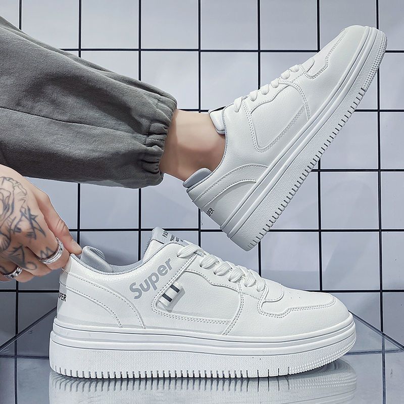 White Sneakers Summer Versatile Breathable Sports Board Trendy Casual Men's Shoes Xiliang_desvips.com