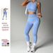 High Intensity Sports Yoga Suit Short Sleeve Vest High Waisted Running Fitness Pants Hip Lifting Tight Fitting_desvips.com