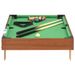 Brown And Green, Black And Green Mini Pool Table - Space-Saving Design - Perfect For Beginners - Includes Game Set - Suitable For Ages 6 And Up_desvips.com
