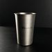 Titanium Purification Beer Cup Outdoor Camping Juice Cup Single Layer Portable Cup Titanium Alloy Anti-fall Cold Drink Cup Titanium Cup_desvips.com