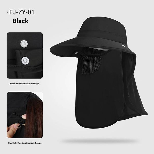 UPF 50+ Cooling Sun Hat – Breathable Nylon Bucket Hat For Cycling, Fishing & Outdoor Activities (Black/Light Gray/Green/Pink)_desvips.com