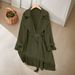 women's leather trench coat with belted waist & lapel collar elegant long s cket for fall winter (brown/black/grey/pattern)_desvips.com