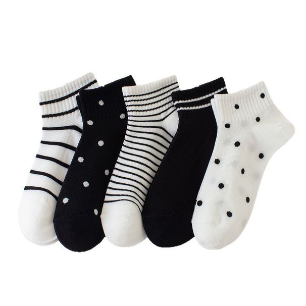 Pure Cotton Socks For Women, Summer Short Breathable Low-Cut No-Show Socks, New Trendy College Style_desvips.com