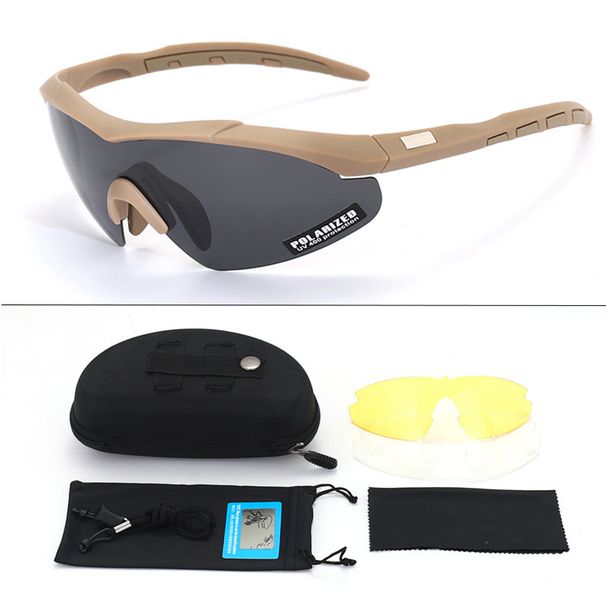 Tactical Sports Outdoor Realistic Anti-Strike Sunglasses Sandproof Dustproof Windproof Goggles Off-Road Polarized_desvips.com
