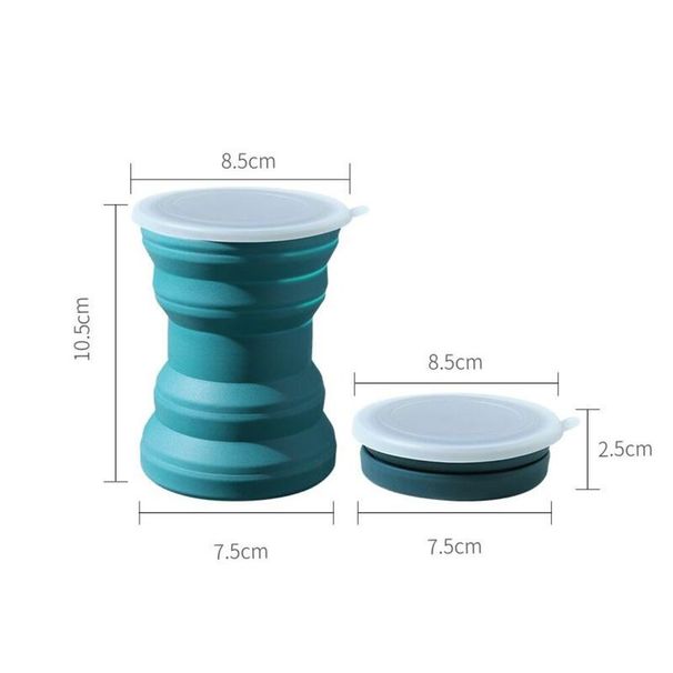 Authentic Japanese Travel Folding Water Silicone Portable Retractable Mouthwash Cup, High-temperature Resistant Drinking_desvips.com